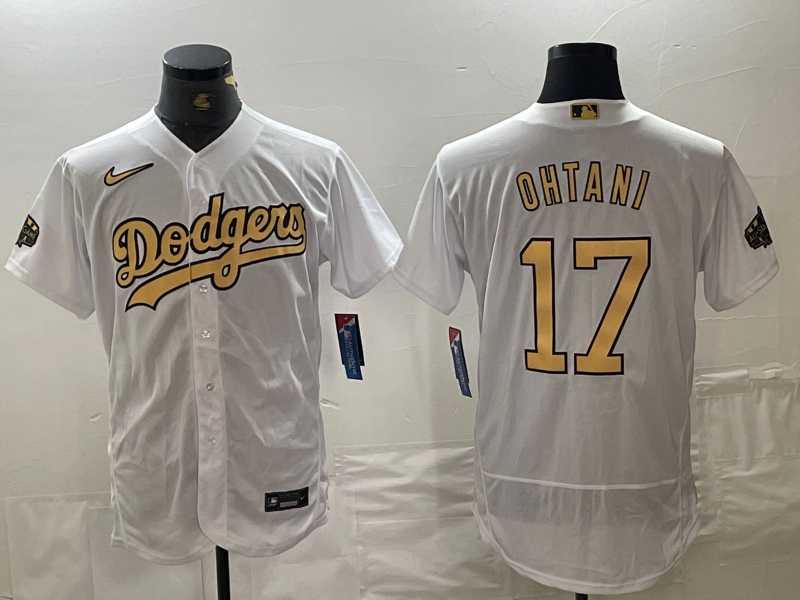 Men's Los Angeles Dodgers #17 Shohei Ohtani White 2022 All Star Stitched Flex Base Nike Jersey,We sell and wholesale Men's Los Angeles Dodgers #17 Shohei Ohtani White 2022 All Star Stitched Flex Base Nike Jersey on line form chian!